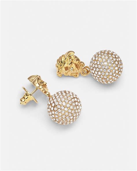 versace medusa ohrringe|crystal medusa earrings.